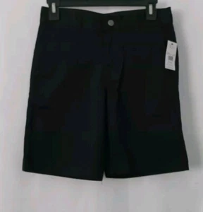 WITH TAGS Boy's Volcom Black Stretch Signature Flat Front Short Sz.27 ( 14 )  - Picture 1 of 7