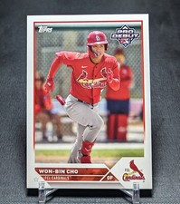 Won-Bin Cho Prospect Rookie 2023 Topps Pro Debut Card PD-192 St. Louis Cardinals
