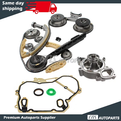 Timing Chain Gasket VVT Gears & Water Pump Fits 06-12 Chevrolet Saturn 2.0L 2.4L Foto 1 de 4