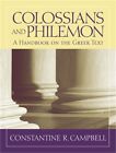 Colossiens et Philémon : un manuel sur le texte grec (livre de poche ou softback)