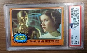1977 Topps Vintage Star Wars Card #266 Threepio Leia Monitor PSA 8 NM Orange 5 - Picture 1 of 3