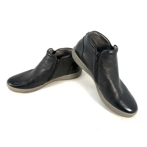 Josef Seibel Caren 09 Stiefel Damen 40EU/9-9,5US Schwarz Leder Reißverschluss Knöchel Komfort - Bild 1 von 10