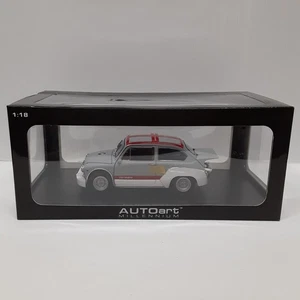 1 18 Scale Mini Car Model Number Fiat Abarth 1000 TCR Gray Red AUTOart - Picture 1 of 10