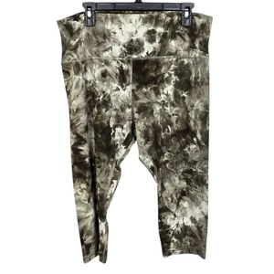 Lululemon Align Crop Diamond Dye Leggings Size 16 Leggings Dark Olive W6BDES - Picture 1 of 7