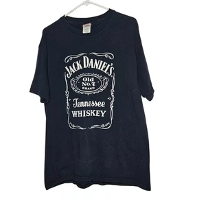 Jack daniel's Tennessee whiskey black t shirt men's vintage sz L - Picture 1 of 9