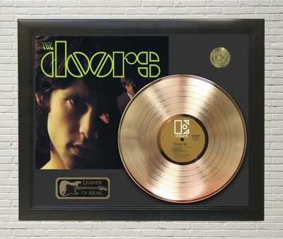 Expositor de discos Jim Morrison Electra enmarcado en oro o platino Foto 1 de 4