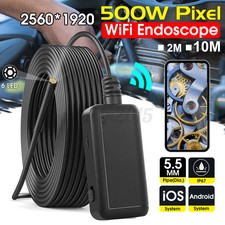 10M WiFi Endoscope Wireless 6LED Borescope Inspection Camera for iPhone Android