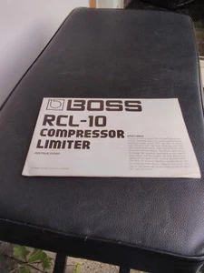 Boss RCL-10 Compressor/Limiter User Manual - May 1987 (Original) - Picture 1 of 3