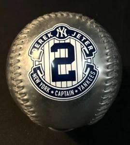 NY Yankees Derek Jeter Captain Rawlings Silver Souvenir Collectible Baseball NEW - Picture 1 of 5