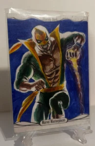 2016 Marvel Masterpieces Sketch Card Iron Fist - Matias Streb - Picture 1 of 3