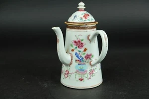 18th century chinese export porcelain famille rose teapot - Picture 1 of 24