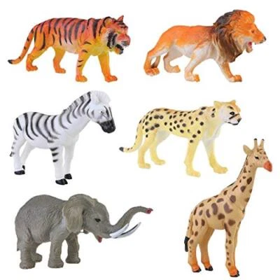 Animals Figures for Kids, Jungle Zoo Farm Animals for Toddlers Set of - Image 1 of 4