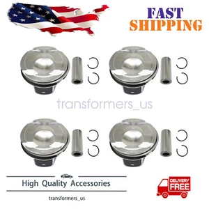 4Pcs PISTON & RING For 2015-2018 FORD EDGE ESCAPE FUSION LINCOLN MKC MKZ 2.0T - Bild 1 von 6