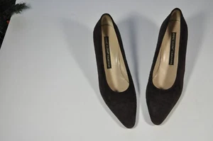 Brown Suede Pumps, 9.5 M - Picture 1 of 5