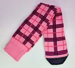 chrissy's socks Pink Plaid Socks 22" New No tags - Picture 1 of 9