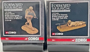 Corgi Forward March x 2. British Corporal & Infantryman #CC59190 #CC59198 54mm - Picture 1 of 22