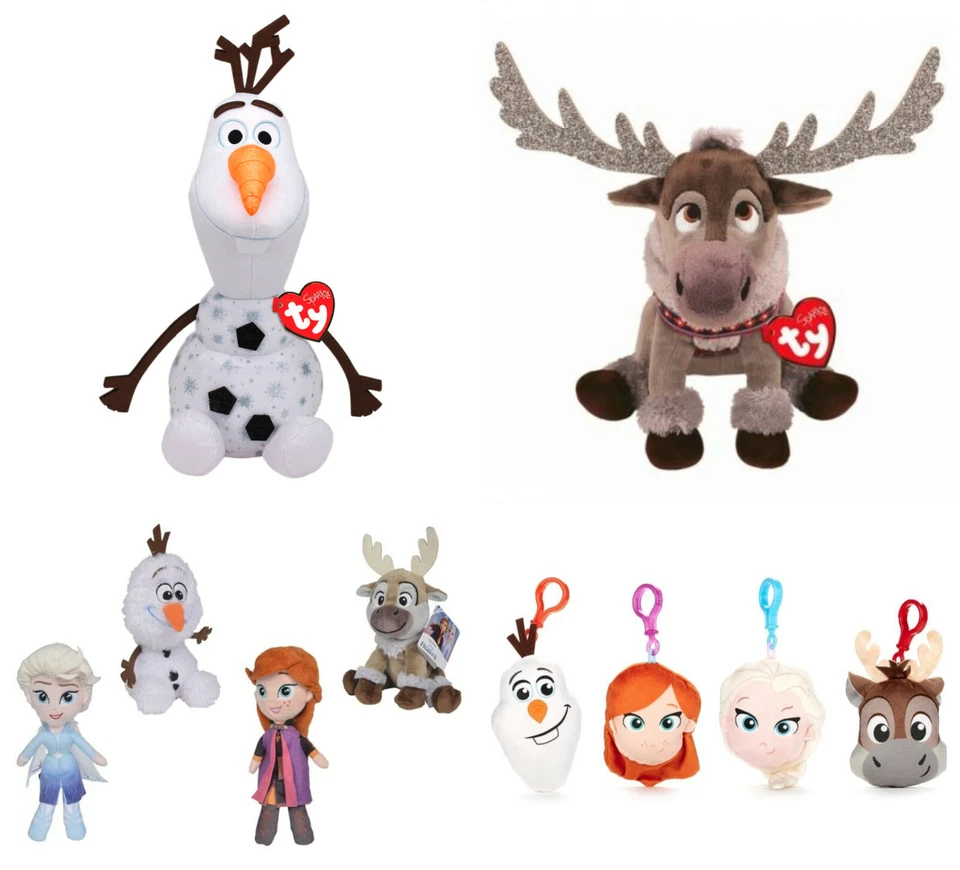 DISNEY Frozen II Plüschtier 9 cm - 24 cm Stofftier Kuscheltier Olaf Sven Elsa Anna