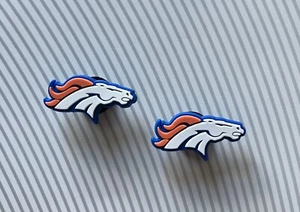 Denver Broncos Crocs Charms Jibbitz NFL Shoe Charms 2 Pieces  - Picture 1 of 1