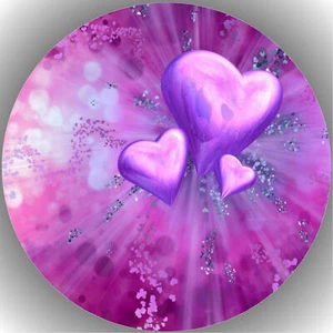 Ostia per torta compleanno festa immagine torta fondente - cialda San Valentino P13 - Foto 1 di 1