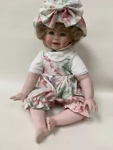 CHELSEA HAMILTON PORCELAIN DOLL CONNIE W DEREK Boxed HAMILTON Girl Sitting 1994 - Picture 1 of 18