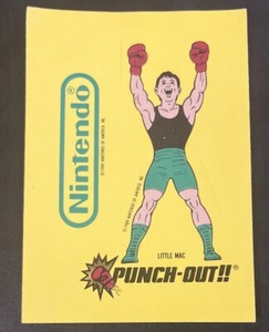 Nintendo Game Pack O-Pee-Chee Little Mac Punch Out Sticker 1989 OPC #8