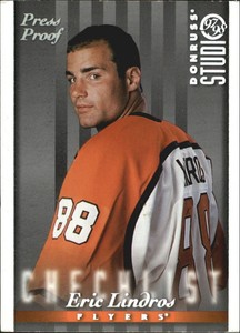 1997-98 Studio Press Proofs Silver #108 Eric Lindros CL (Hard Hats)/1000 - NM-MT