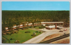 Georgian Motel and Restaurant 1950s Bird's Eye View Folkston GA Georgia Postcard - Picture 1 of 4