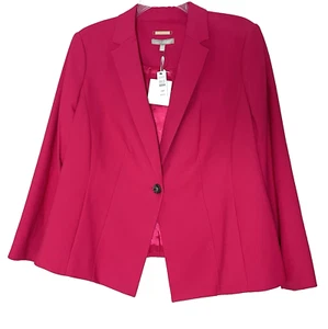 Talbots Pink Jacket Blazer Size 20W Petite Italian Fabric Double Cloth NWT - Picture 1 of 11