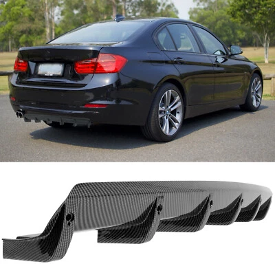 For 3 Series E36 E46 E90 E92 328i 325i Carbon Fiber Car Rear Bumper Diffuser Lip - Image 1 of 4