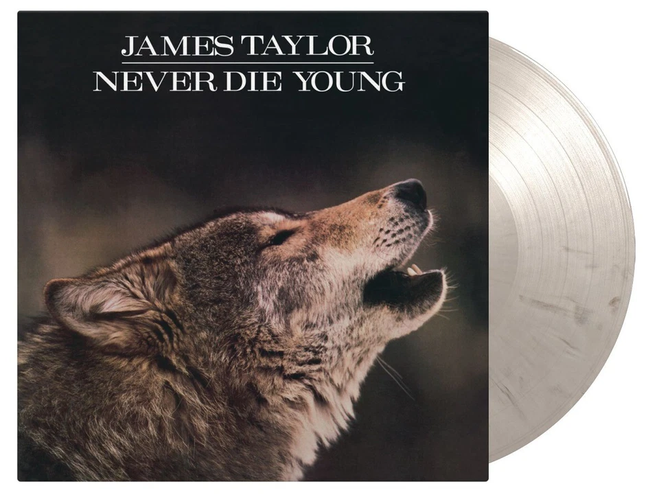 JAMES TAYLOR - Never Die Young 2023 Dutch 180 Gr White & Black Marbled Vinyl LP - Image 1 of 1