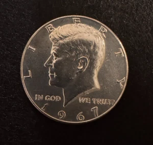 1967 Kennedy Half Dollar(s), 40% Silver, Circulated, Good condition - Picture 1 of 2