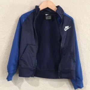 Nike Boys Sz XS 4 Activewear Jacket BROKEN Zipper Sporty Atheltic - Picture 1 of 9