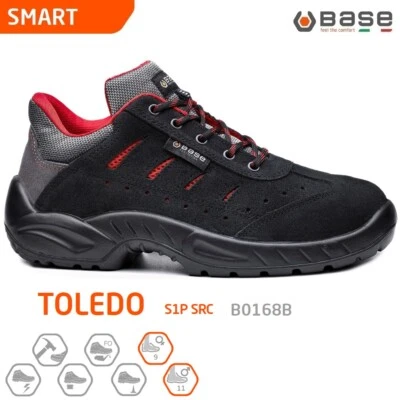BASE SMART SCARPE DA LAVORO ANTINFORTUNISTICA TOLEDO S1P SRC B0168B