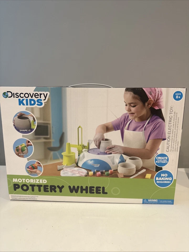 Roda de cerâmica motorizada Discovery Kids com pedal escultura artesanal - Nova em folha - Imagem 1 de 3