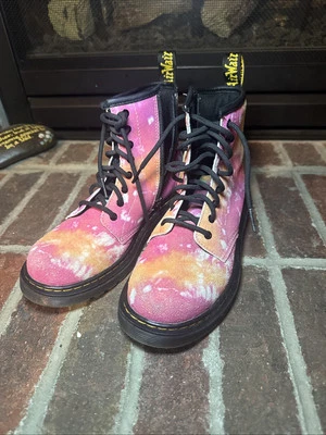 Doc Dr Martens воздуха Wair 1460J галстук краситель боя ботинки Kids обувь размер 5L - Изображение 1 из 4