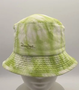 Panama Jack White Bucket Sun Hat Unisex Beach Green Tie Dye - Picture 1 of 8