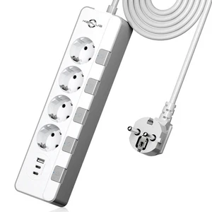 Kindersichere Steckdose mit USB-C | Wandmontagbar | 16A 4000W - Bild 1 von 8