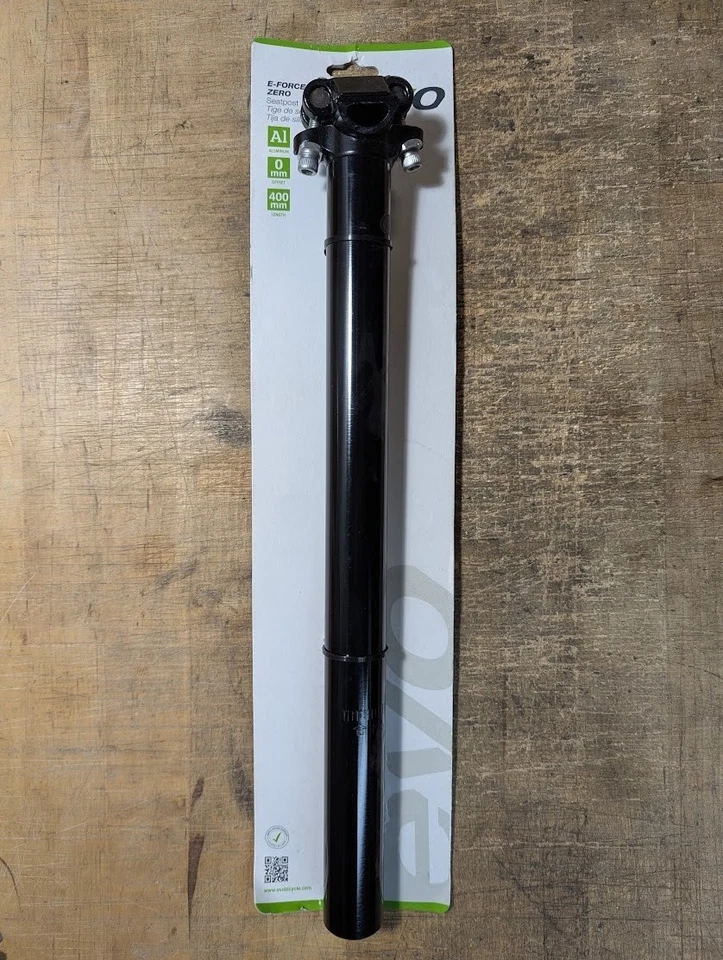 30.9mm 6061 Seatpost 400mm long NIP 0 offset Made in Taiwan Foto 1 de 4
