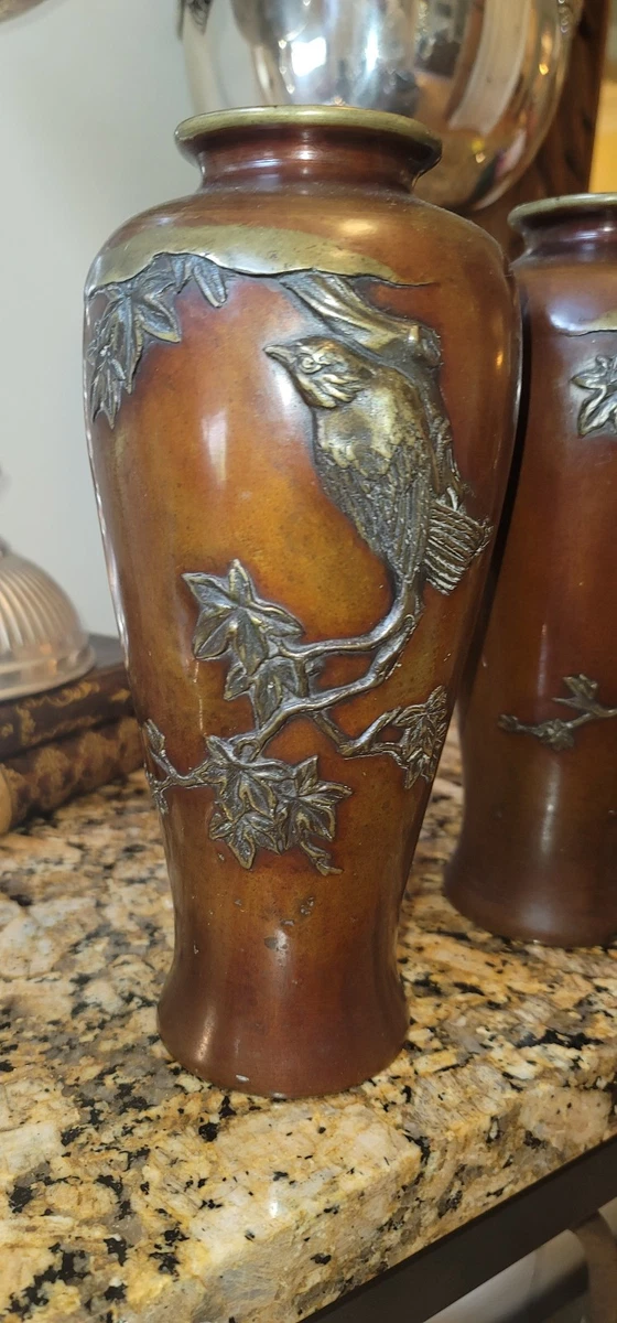 古董原始青铜古董日本花瓶| eBay