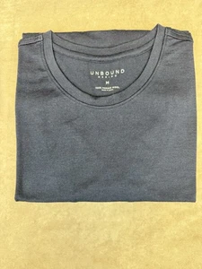 Unbound T-Shirt Womans Medium Merino Wool Crew Neck Navy Long Sleeve - Picture 1 of 7