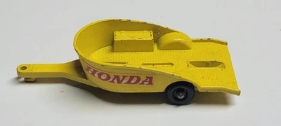 Remolque Honda No. 38 Lesney Matchbox 1968 amarillo hecho en Inglaterra amarillo y rojo Foto 1 de 3