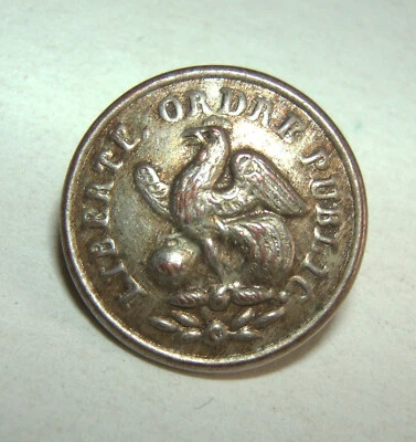 BOUTON GARDE NATIONALE 1830 / 1848 - LIBERTE ORDRE PUBLIC - 17 mm  - Photo 1/3
