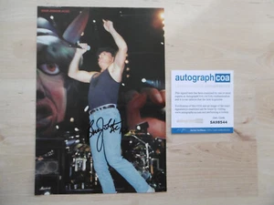 Brian Johnson "AC/DC" Original Autogramm signed A4 Magazinbild ACOA - Bild 1 von 3