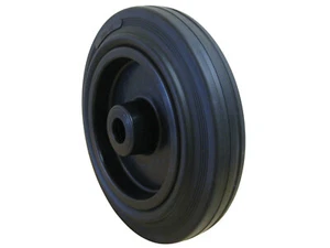 Gummiräder schwarz ø 80mm Rollenlagerung Neu PAK-frei - Made in EU - Bild 1 von 3