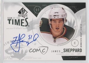 2009-10 SP Authentic Sign of the Times James Sheppard #ST-JS Auto