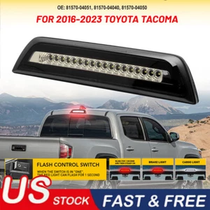 Lente ahumada para Toyota Tacoma F1 2016-2022 estilo LED 3a tercera luz de freno trasera - Imagen 1 de 11