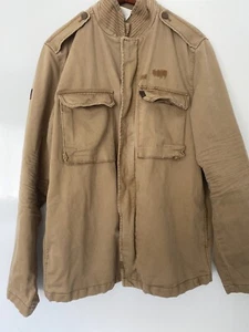 American Eagle Men’s Vintage Military style Jacket in Brown size XL - Picture 1 of 11
