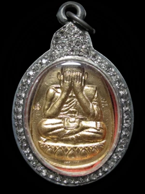 Amuleto tailandés LP Thuad Pidta Nimit Chok Wat Bang Khun Thian Nok Foto 1 de 4