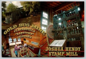 Postkarte Joshua Hendy Stempelmühle Goldkäfermine Placerville Kalifornien Hangtown - Bild 1 von 2