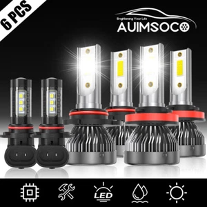 Kit combinado de 6 faros LED altos/bajos + bombillas antiniebla 8000 k para Ford F 150 2015-2021 - Imagen 1 de 16